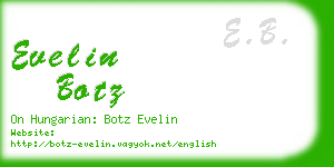 evelin botz business card